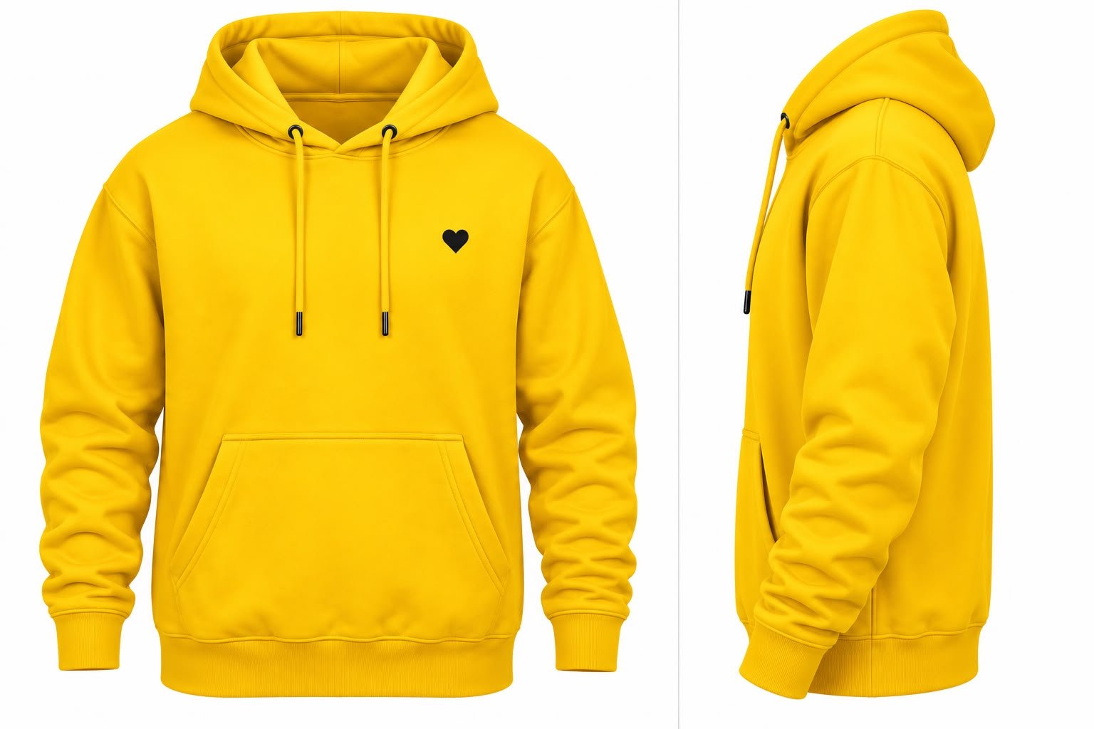 Yellow Heart Hoodie
