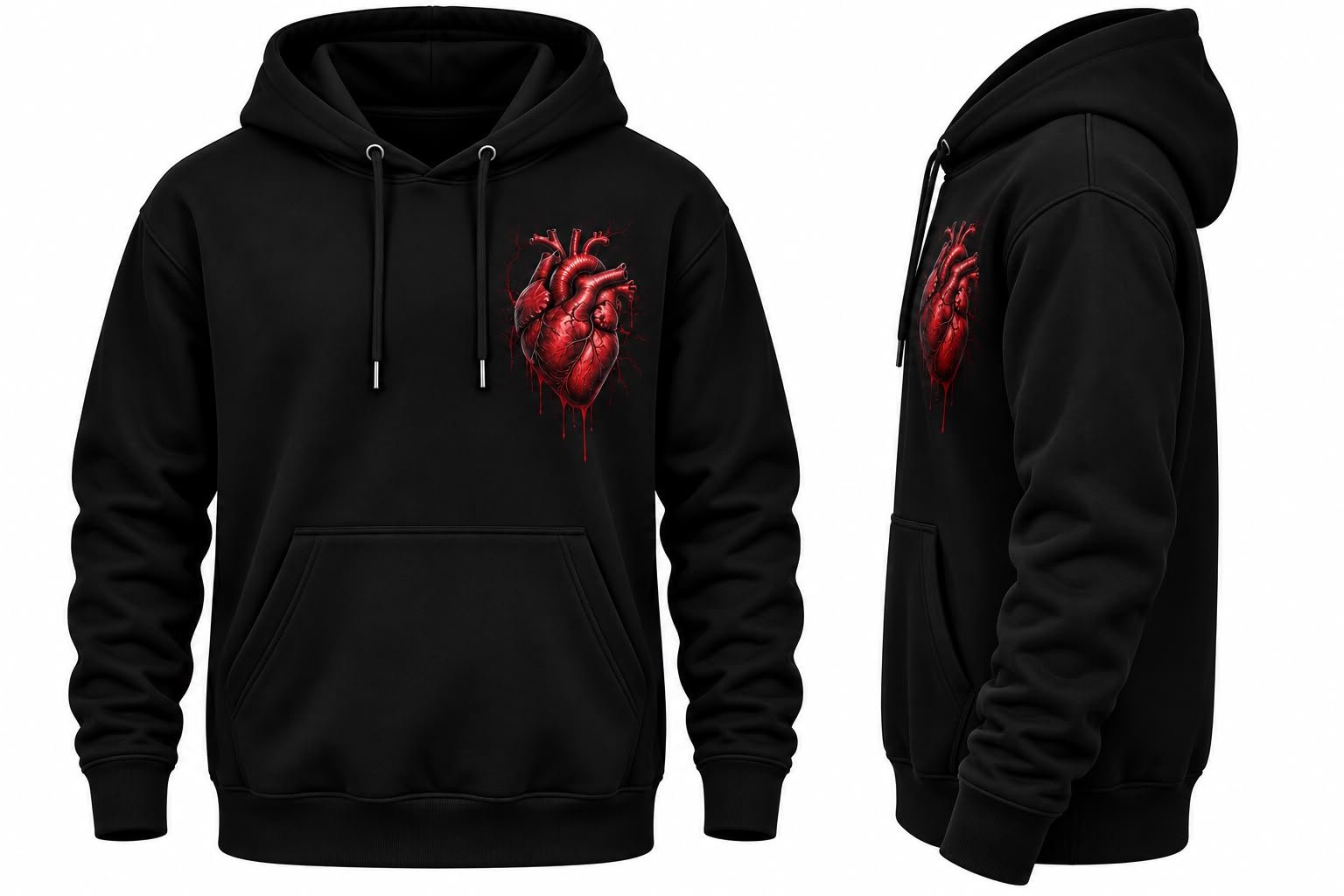Black Heart Hoodie