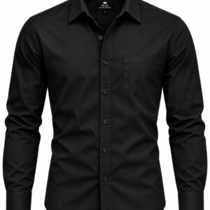 Men’s Black Button-Up Shirt